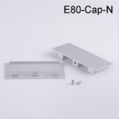 Capot en Aluminium sans vis E80-Cap-N