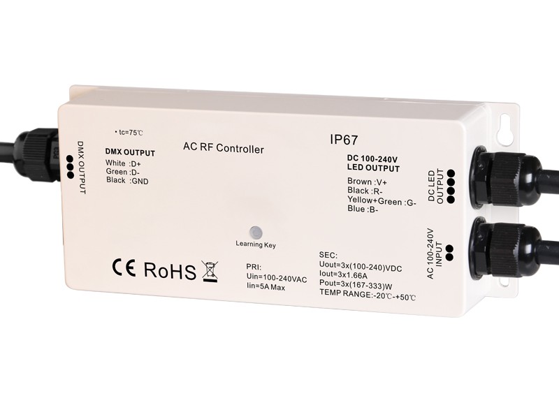 1009ht-wp_2 Contrôleur RF IP67 étanche de ruban LED à haute tension SR-1009HTWP