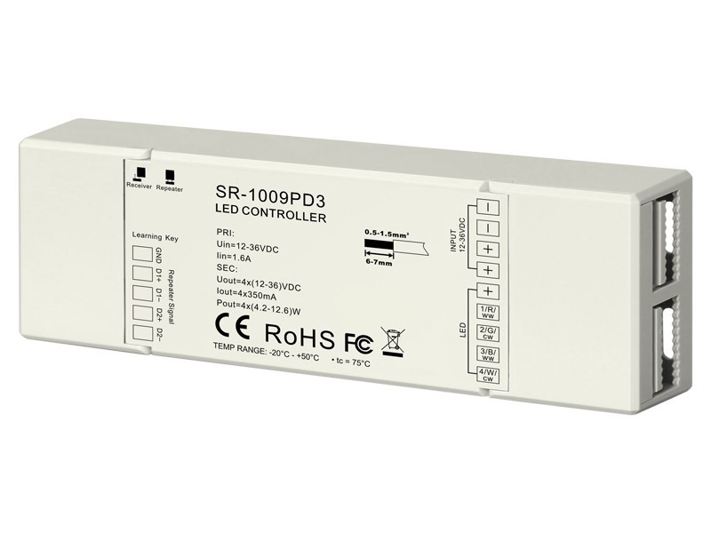 sr-1009npd3_5_2 Contrôleur récepteur RF courant constant 4CH 350mA SR-1009PD3