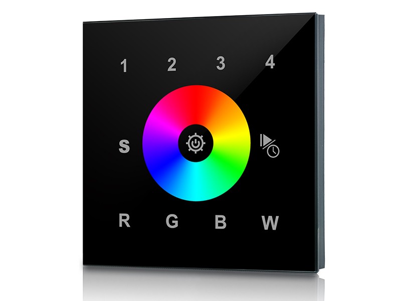 sr-2820-black_2 Contrôleur RF RGBW Mural Tactile de LED SR-2820