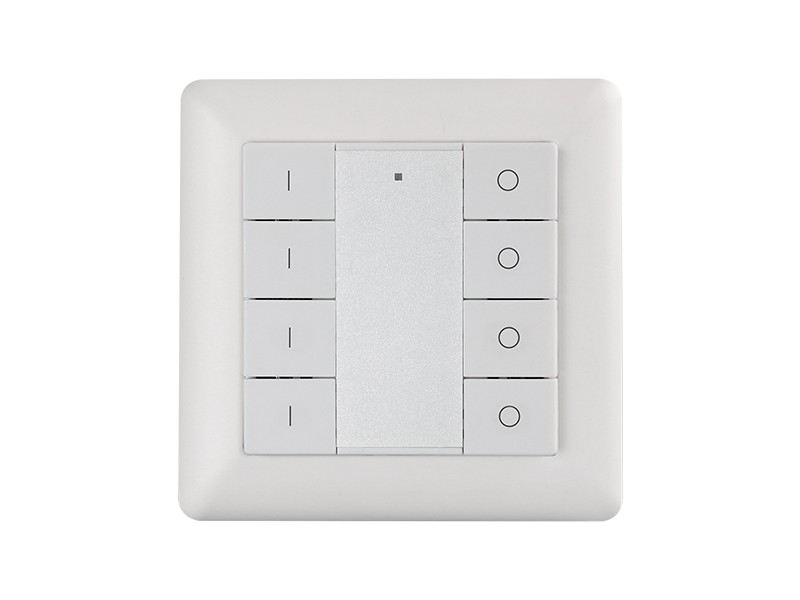 Variateur RF Mural 4 Zones à Boutons Poussoirs SR-2853K8-DIM