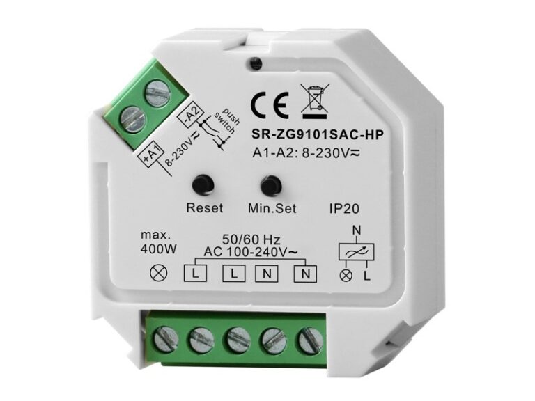 Variateur ZigBee AC Phase-Cut SR-ZG9101SAC-HP