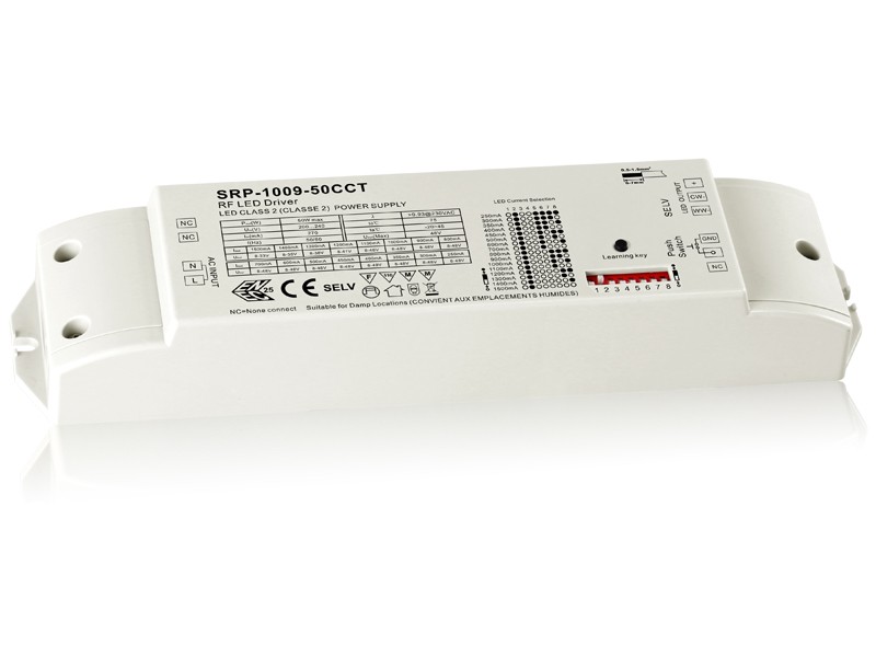 Variateur RF 2 canaux courant constant 50w LED Driver SRP-1009-50CCT