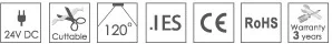 Certifs Rubans LED 2-en-1 hybride super brillant