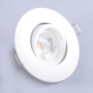 SpotA lumineux réglable LED encastrable au plafond en aluminium avec Douille GU10