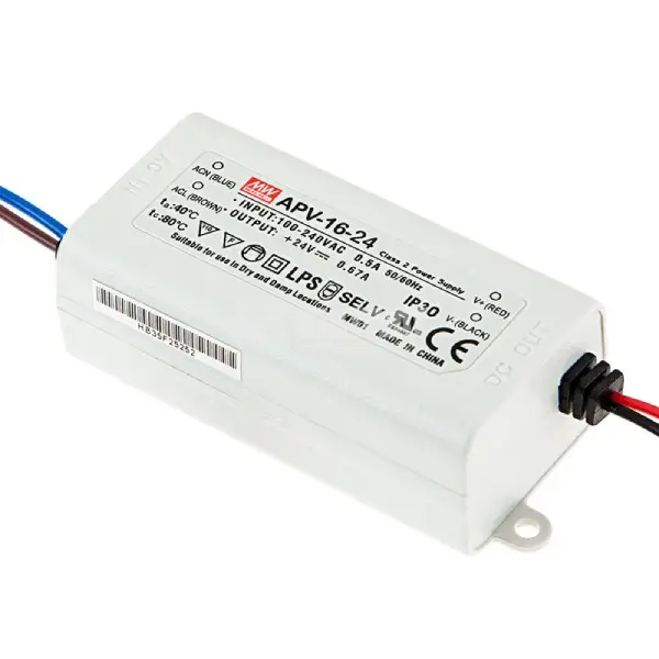 Driver LED et Alimentation avec sortie unique 16W